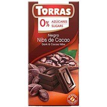 토라스 다크 초콜릿 카카오 칩 75g Torras CHOCOLATE NEGRO CON PEPITAS DE CACAO, 1팩