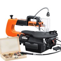 LUXTER 16인치 스크롤쏘 스카시톱 속도조절 띠톱, 16인치 속도 조절식 + 작업대(톱날 1개 ), 16인치 속도 조절 와이어 쏘 + 작업대