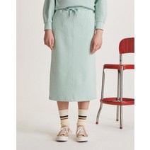 21SS 라이트그린 헤일리 면 밴딩 스커트 HSSK1B775E1