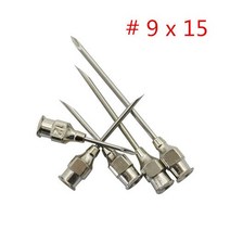 양계장급수기 10 개/상자/상자 가금류 동물 주입 바늘 304 스테인레스 스틸 치킨 농장 돼지 가축 양, 04 9x15