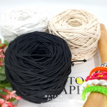마크라메 재료 폴리 우동끈 매듭실 팔찌 만들기 실팔찌 매듭끈(1mm-3mm), 화이트(폴리), 3mm, 1개