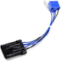 일본직발송 10. VOSICKY (보스 키) HARLEY DAVIDSON 할리 데이비슨 투어링 바이크 LED 헤드 라이트 어댑터, ONE SIZE, One Color