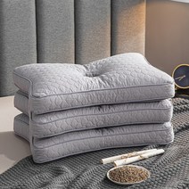 색상 면화 메밀 껍질 채워진 귀 보호 베개 베개 52*32*10 공장 직접 도매 머리카락, 기본, 귀 베개-회색