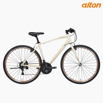 2022년 알톤 탑원 하이브리드 자전거 완전조립 배송, 430mm, 라이트베이지