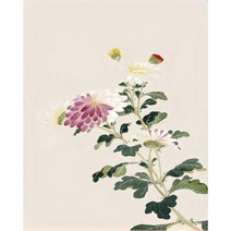 쉬운 diy피포페인팅 사군자 매화 난초 국화 대나무 매란국죽 행복 재물 풍수 수묵화 동양화 색칠하기 선물용 슬기로운 취미생활 집중력향상 스트레스 해소 그림그리기 소품, 사군자그리기도안09, 40*50cm(액자프레임포함)