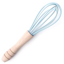 토탈하우스 CASASUNCO 실리콘 우드 미니거품기 휘핑기 미니 거품기, 파스텔블루-CASASUNCO-실리콘-미니거품기-0964