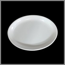 대명멜라민 미색 - 멜라민 신타원접시 (국내생산 멜라민 흰그릇 하얀그릇 업소용그릇), (B-607)