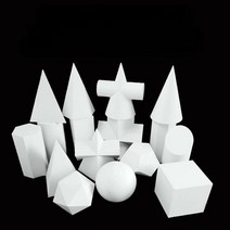 원+원 기하학 석고상 조각상 장식품 미술 스케치 데생 교구 16종, F 석고상 조각상 장식품