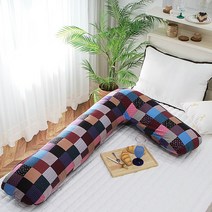 부드러운 순면 바디필로우 L자 임산부 롱쿠션 바디쿠션 긴베개 솜포함