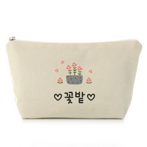 세맘스 주문제작 쁘띠파우치, 아이보리꽃밭 쁘띠