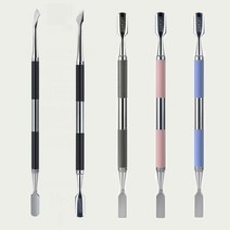 루카너스 실리콘푸셔 리뉴얼 컬러 푸셔 나이프타입 후크타입 네일푸셔, 실리콘푸셔/딥브라운