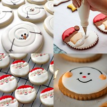 [대용량] 크리스마스 쿠키 만들기 DIY 산타 쿠키 키트 홈파티 디저트 만들기세트 아이싱쿠키, 쿠키 만들기 세트