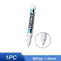 마커 펜 낙서 방수 영구 연필 플라스틱 유리 스톤 금속 세라믹 목공 색칠 도구, 1PC 1.0MM