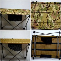 택티컬 밀리터리 테이블 백패킹 캠핑 비박 등산 휴대용 경량 폴딩 테이블 멀티캠 코요테 체어 의자 스킨 백패킹기어 체어원 원티그리스 프리솔져, 백패킹테이블 코요테, 1개