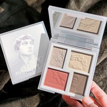 Pealy 섀딩 셰이딩 하이라이터 4 in 1, 02 모카홍차