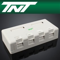 강원전자 TNT NM-TNT64 노출형 아울렛 (4포트), 1개