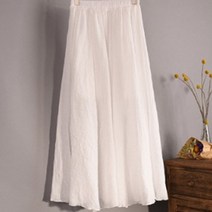 공블리 밴딩 린넨 주름 스커트 CSK1050