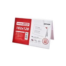 쇼케이스B6(양면/가로) 0691 POP꽂이 아크릴꽂이 182x128 (mm) 1개입, 10개