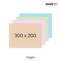 [마그피아] 고무자석 미니 칼라보드 300X200/자석칠판/자석보드/메모보드, 색상:MRMB-MB2030(G)/연두