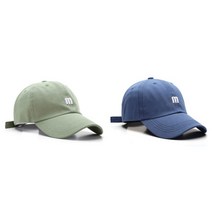 우일신 이니셜m 남녀공용 캡모자 세트 야구모자 데일리 캐주얼, B세트(연그린블루)