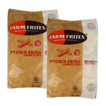 팜프리츠 크링클컷 2kg (2봉) 줄무늬감자 주름감자