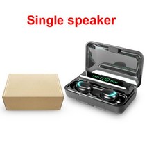 무선 블루투스 이어폰 모든 전화 스포츠용 핸즈프리 헤드셋 이어버드 5.0 HD 통화, Single speakers1