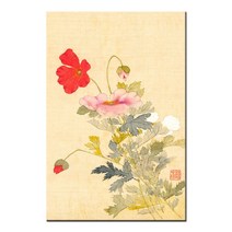 한국화 민화 신사임당 신윤복 책가도 풍수 전통 민속화 풍속화 인테리어 학교 교실 교육 그림 캔버스 액자, 11.신명연-양귀비