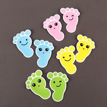 아코빅스 발바닥 스티커8매 유치원 어린이집 사회적거리두기, 블루_8매