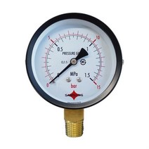 삼성계기 일반 압력계 진공계 연성계 A타입 75파이 측정공구 센서 수도배관 가스배관 소방배관, (선택_75파이 1bar_)