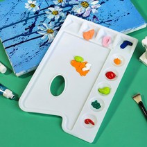 플라스틱 사각 팔레트 수채화 색칠놀이 물감파레트 파렛트 미술용품, 상세페이지 참조
