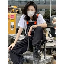 [PINK LITCHI]남자 패션 빅사이즈 빈티지 멜빵바지 캐주얼 팬츠 juan417EJ3