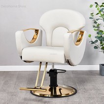 미용실의자 특수 금속 미용 미용실 의자 리프트 회전 현대적인 심플 이발, 4.B Beige