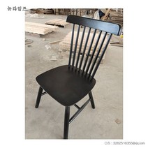 식탁 의자 북유럽 고무나무 원목 가정용 모던 심플 밀랍 등받이 뉴타임즈 C31 N787B968, 물푸레나무 호두색