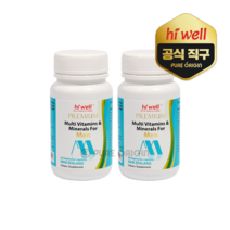 하이웰 남성 뉴질랜드 멀티비타민 미네랄 60캡슐 종합 비타민 남자 영양제, 2개