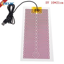 usb 512v 가열 히터 패드 마사지 온난화 바디 발 겨울 휴대용 따뜻한 플레이트 마우스 패드 신발 골프 헬스 케어, 1-4개 5x8cm 5v