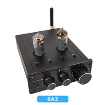 블루투스 5.0 프리 앰프 GE5654W 6A2 6K4 튜브 Hifi 파워 원격 제어 홈 시어터 Loseless 디코딩, N01 .6A2 Tube_With UK Power