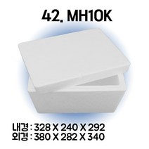 경기포장 아이스박스(스티로폼박스) 낱개, 1개, *42. MH10K
