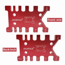 루터기 트리머 알루미늄 라우터 테이블 삽입 플레이트 전기 목재 밀링 플립 보드 미터 게이지 가이드 세트, 03 Set D