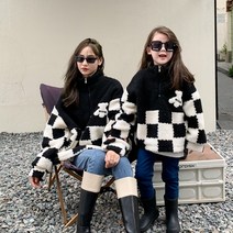 가을 모녀 후드 맨투맨 티셔츠 엄마랑 딸 아들 커플룩 블랙