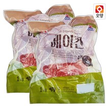 [퀴클리몰] 사조오양 습식 베이컨 뭉치 1kg x 2개 베이컨 파지