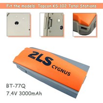 측량장비 Topcon KS-102 토탈 스테이션 용 FastShip전기 2LS Cygnus 배터리 BT-77Q 3000mAh, 한개옵션0