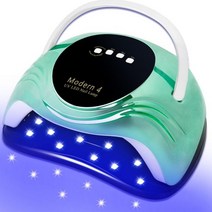 고출력 63LED UV LED 네일 램프 아크릴 네일 젤 건조 램프 저열 모드 스마트 센서 네일 살롱 네일 기계 네일아트 젤네일, 05 New Nail Lamp Green