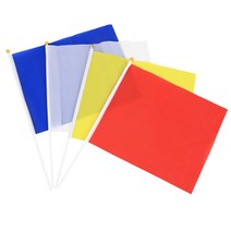 응원깃발 청기백기 미니깃발 응원도구 체육용품, 옐로우