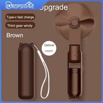 냉난방 캠핑 이동식 에어컨 캐리어 작은방 사무실 책상선풍기 Dropshippme 컬럼 팬 넥 에어컨 충전식 블레, 07 coffee handheld