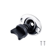 범용 보트 Transom 25mm 1 quot선체 배수 플매트 카펫 러그 구멍 마개 소켓 나사 해양 요트 카약 딩기 카누 Accessorie, [03] Black Gasket