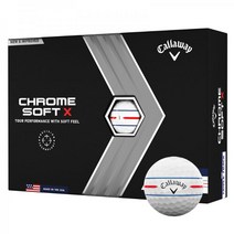 캘러웨이 크롬 소프트 X 360 트리플 트랙 골프공 화이트 P182715@화이트, White, #1-#4, 12-Ball Pack