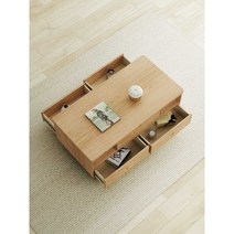 리프트업 테이블 식사 높이 조절 이중 용도 심플 식탁, A타입 - 서랍4게+칸막이2개