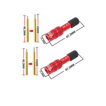 1/2 pc muqzi 자전거 포크 슈레이더 밸브 어댑터 알루미늄 합금 mtb 산악 에어 풍선 변환기 미끄럼 방지 텍스처, [06] 2PCS Red Adapter