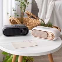 단순생활 단순생활 올인원 라디오 스피커 무선충전 탁상시계, 로즈골드