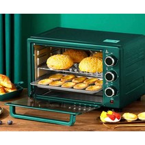 25L 미니 오븐기 베이킹 전기오븐 제과 제빵 1000W, 새로운 대용량 45L
